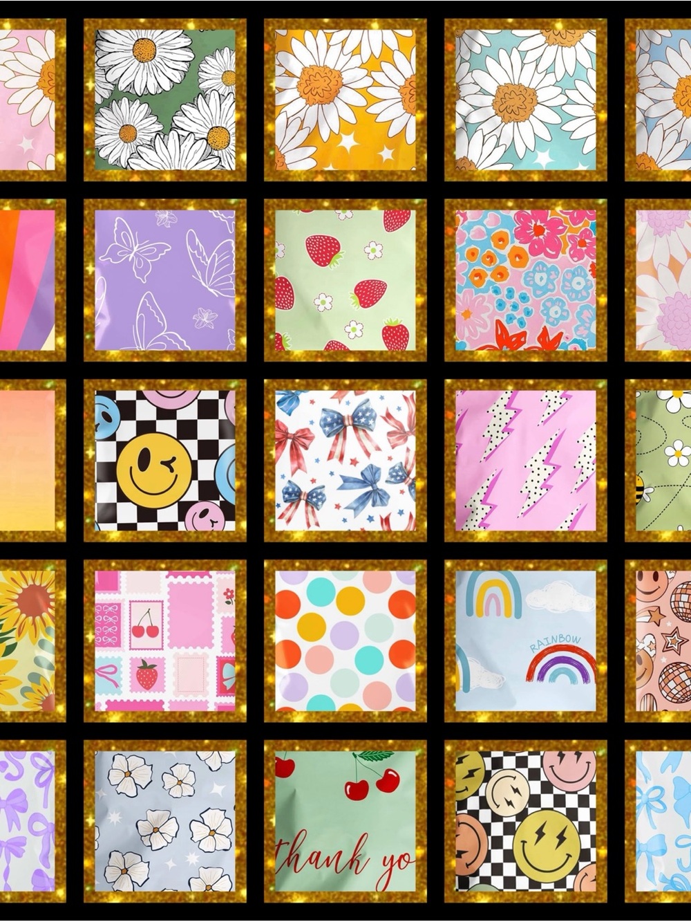 Poly Mailers 14x19 25 different design assortment